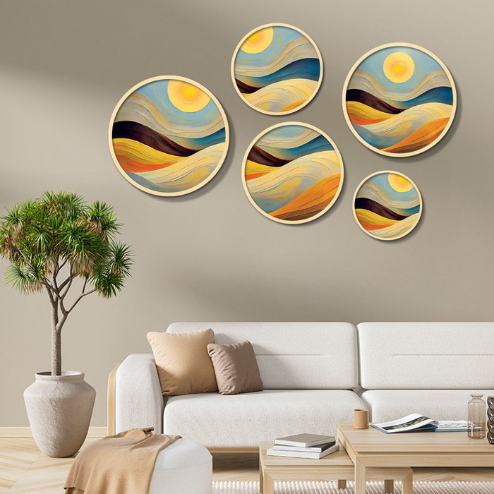 Wallity Yats-18 Conjunto de 5 Cuadros Decorativos Multicolor Wallity Yats-18 Conjunto de 5 Cuadros Decorativos Multicolor